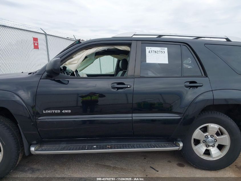 2004 Toyota 4Runner Limited V8 VIN: JTEBT17R348016304 Lot: 43782753