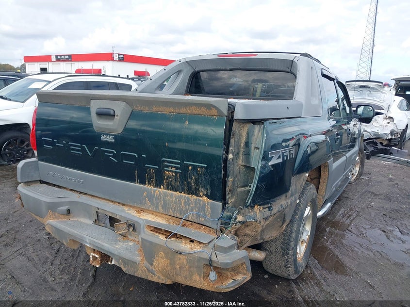 2002 Chevrolet Avalanche 1500 VIN: 3GNEC13T42G355106 Lot: 43782833
