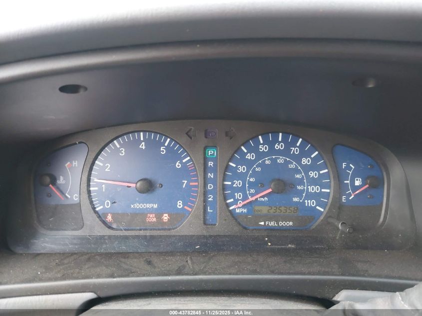 2002 Toyota Sienna Le/Xle VIN: 4T3ZF13C02U436315 Lot: 43782845