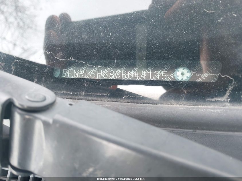 2012 Honda Odyssey Ex-L VIN: 5FNRL5H68CB044175 Lot: 43782898