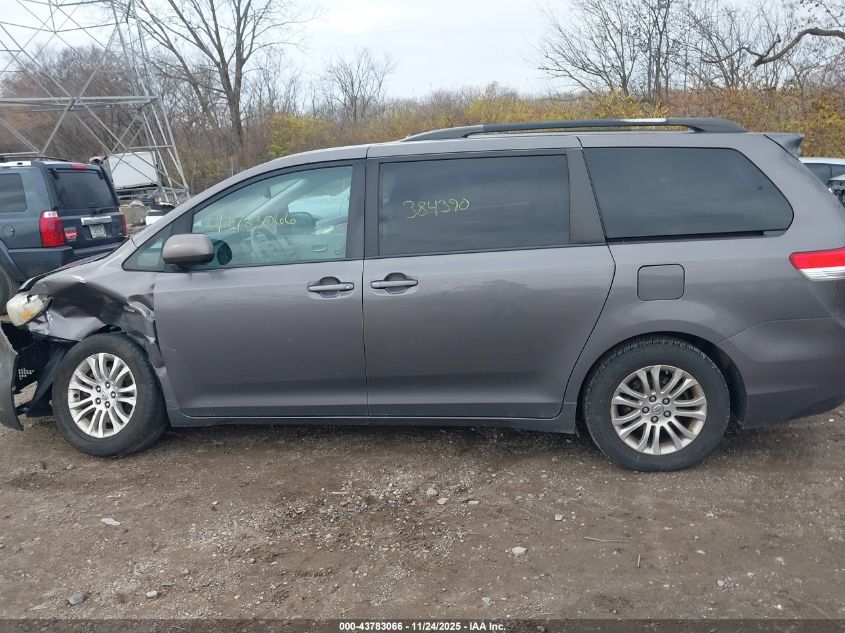 2014 Toyota Sienna Xle V6 8 Passenger VIN: 5TDYK3DC4ES444473 Lot: 43783066