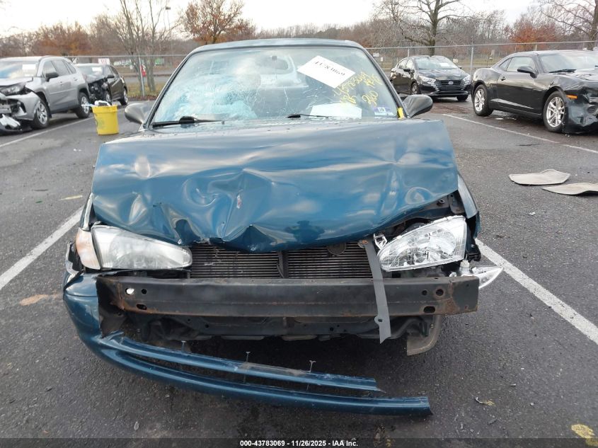 2001 Chevrolet Prizm VIN: 1Y1SK52821Z443097 Lot: 43783069