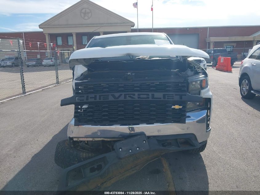 2021 Chevrolet Silverado 1500 2Wd Standard Bed Wt VIN: 1GCRWAEF1MZ323130 Lot: 43783084