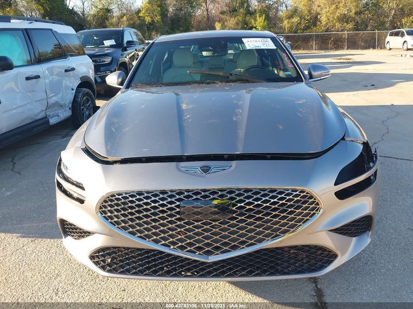 2025 Genesis G70 2.5T Awd VIN: KMTG34SC6SU152365 Lot: 43783106