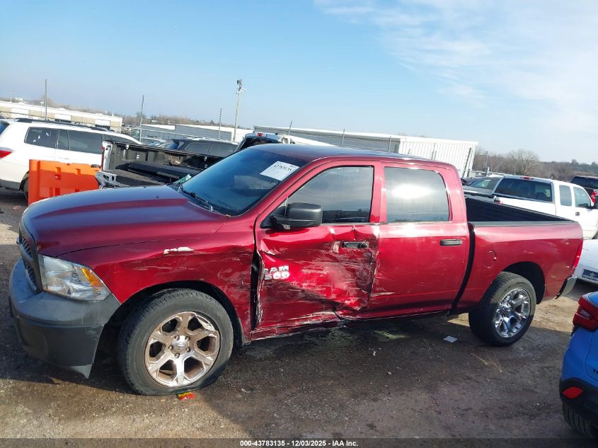 2018 Ram 1500 Tradesman 4X2 5'7 Box VIN: 1C6RR6KG2JS296629 Lot: 43783135