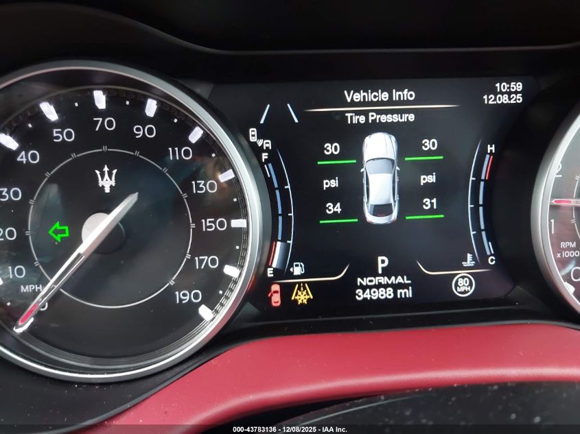 2023 Maserati Ghibli Modena Q4 VIN: ZAM57YTM1PX411628 Lot: 43783136