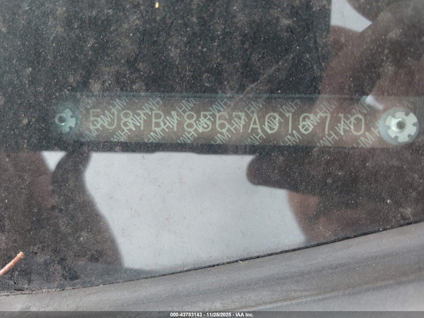 2007 Acura Rdx VIN: 5J8TB18567A016710 Lot: 43783143