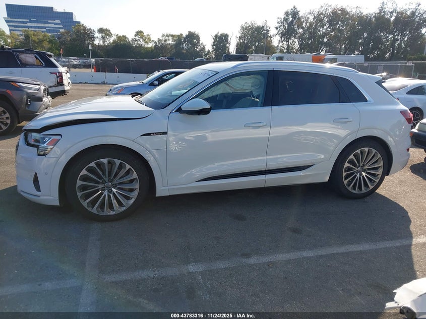 2019 Audi E-Tron Premium Plus VIN: WA1VABGE3KB018994 Lot: 43783316