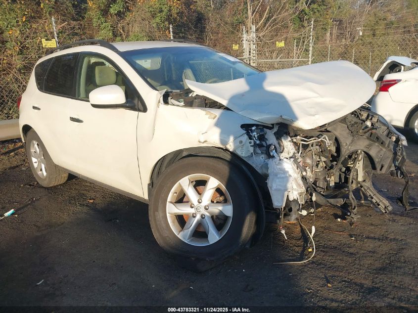 2009 Nissan Murano Sl VIN: JN8AZ18U89W022737 Lot: 43783321