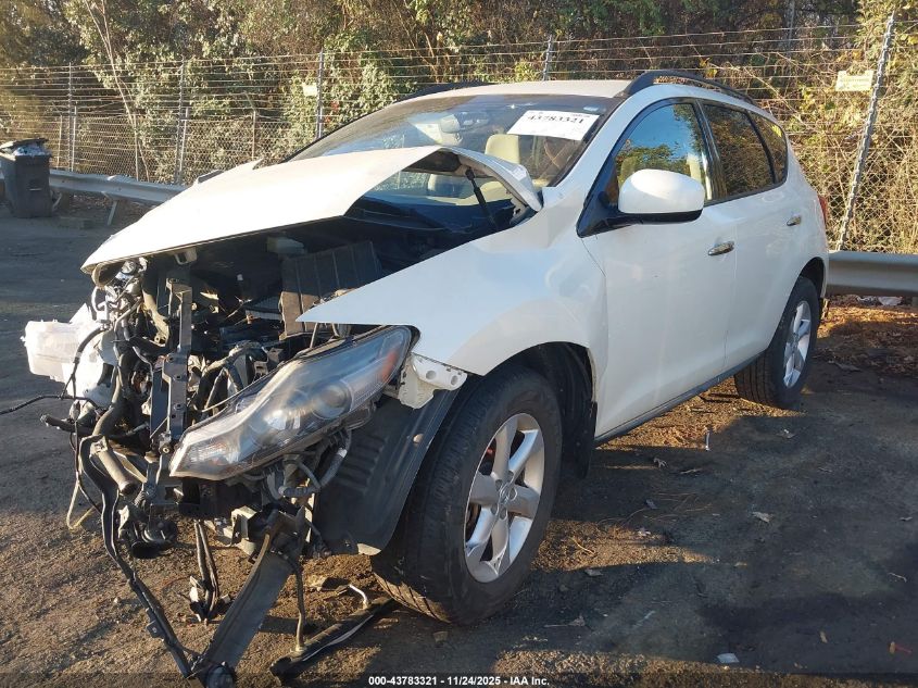 2009 Nissan Murano Sl VIN: JN8AZ18U89W022737 Lot: 43783321