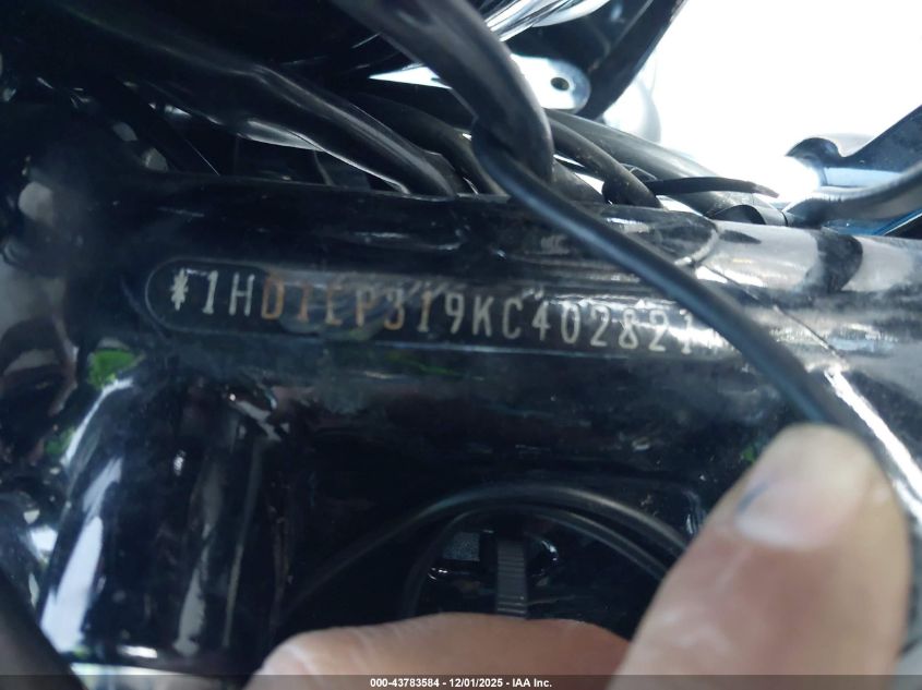 2019 Harley-Davidson Xl1200 Ns VIN: 1HD1LP319KC402821 Lot: 43783584