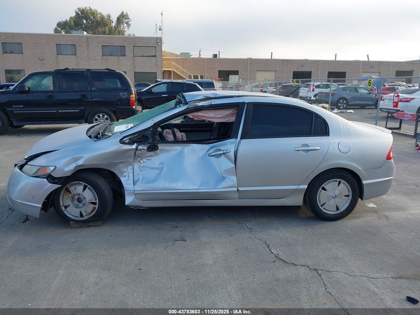 2007 Honda Civic Hybrid VIN: JHMFA36247S020329 Lot: 43783603