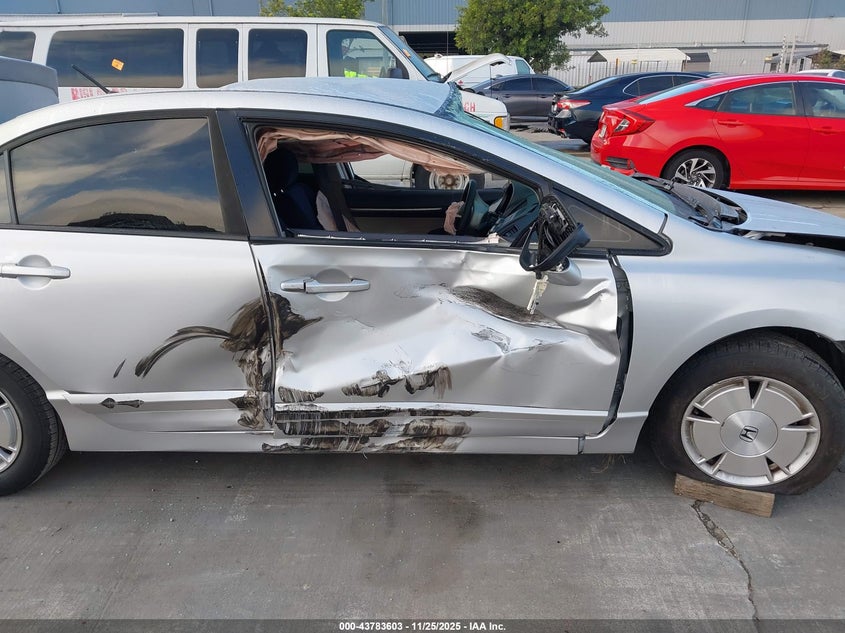 2007 Honda Civic Hybrid VIN: JHMFA36247S020329 Lot: 43783603