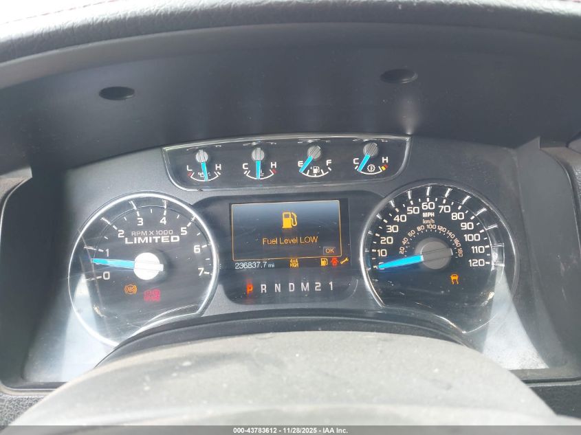 2013 Ford F-150 Limited VIN: 1FTFW1ET7DFC57497 Lot: 43783612