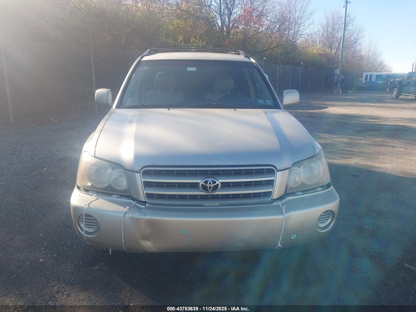 2002 Toyota Highlander VIN: JTEHD21A620012811 Lot: 43783639