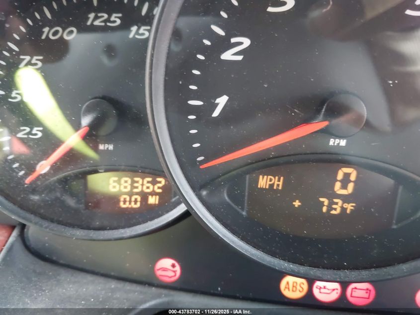 1997 Porsche Boxster VIN: WP0CA2988VS622999 Lot: 43783702