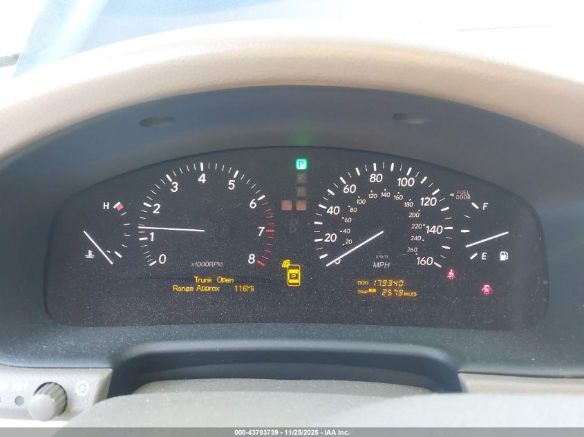 2005 Lexus Ls 430 VIN: JTHBN36F755022125 Lot: 43783739