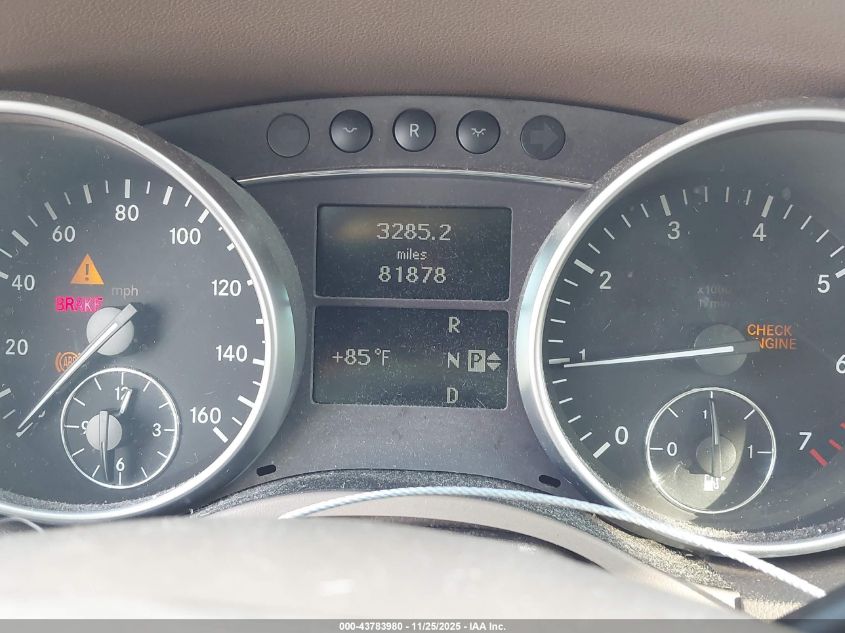 2007 Mercedes-Benz Ml 350 4Matic VIN: 4JGBB86E27A156321 Lot: 43783980