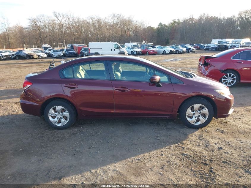 2015 Honda Civic Lx VIN: 19XFB2F55FE270974 Lot: 43784215