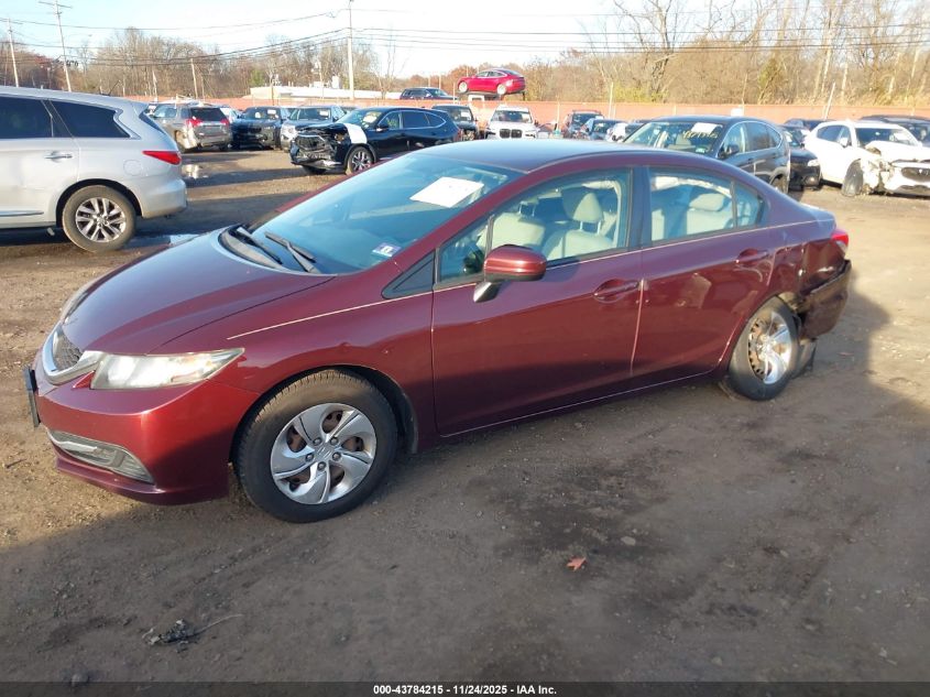 2015 Honda Civic Lx VIN: 19XFB2F55FE270974 Lot: 43784215