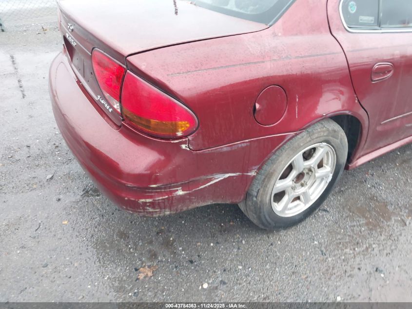 2001 Oldsmobile Alero Gls VIN: 1G3NF52E31C142949 Lot: 43784363