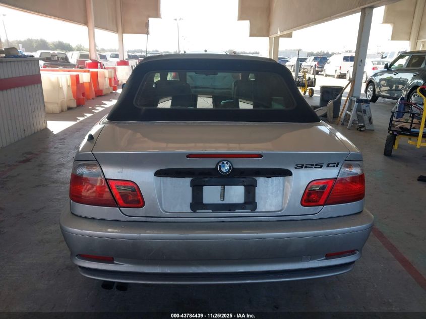 2002 BMW 325Ci VIN: WBABS33462PG84856 Lot: 43784439