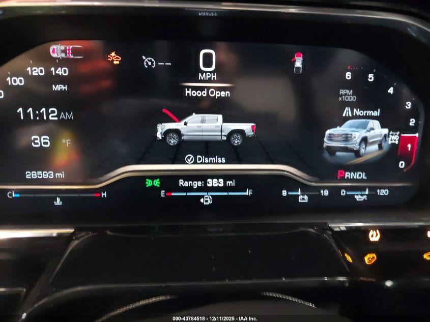 2025 GMC Sierra 1500 4Wd Short Box Slt VIN: 3GTUUDED2SG199303 Lot: 43784518