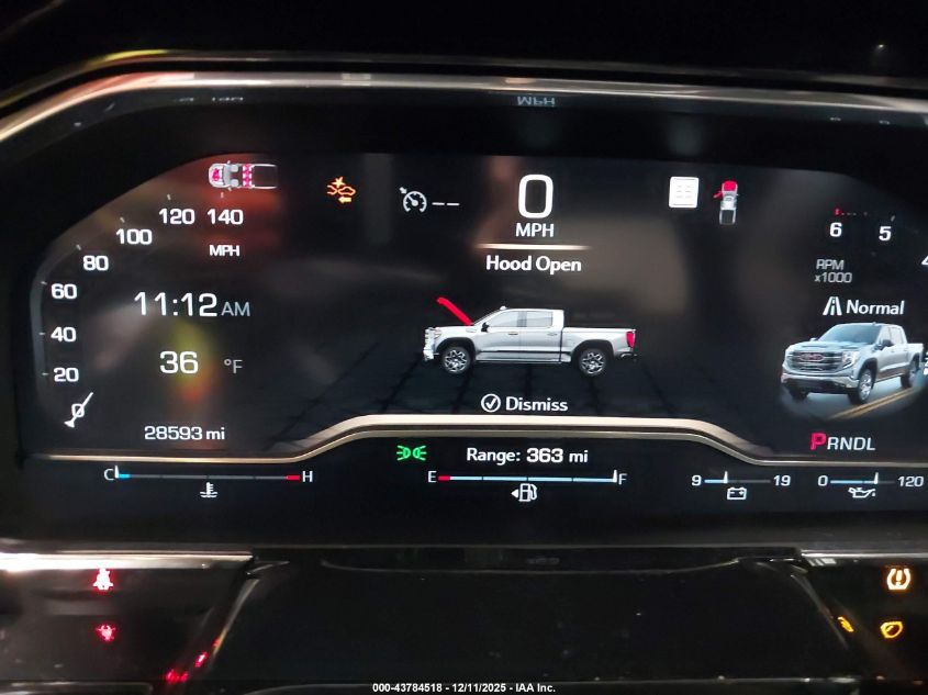 2025 GMC Sierra 1500 4Wd Short Box Slt VIN: 3GTUUDED2SG199303 Lot: 43784518