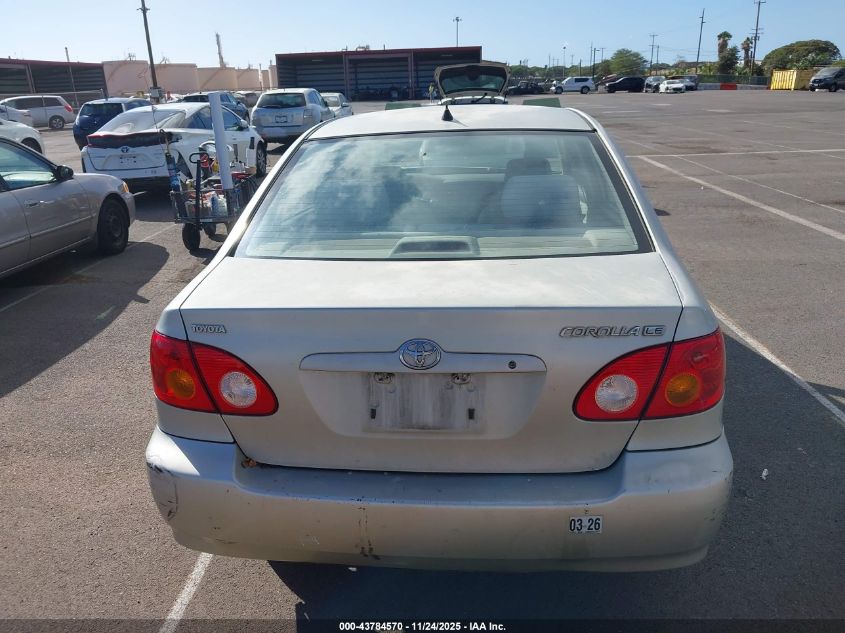 2004 Toyota Corolla Le VIN: 1NXBR32E04Z199134 Lot: 43784570