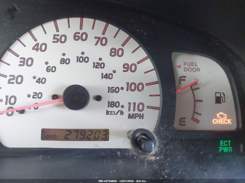 2001 Toyota Tacoma Base V6 VIN: 5TEWN72N31Z833709 Lot: 43784605