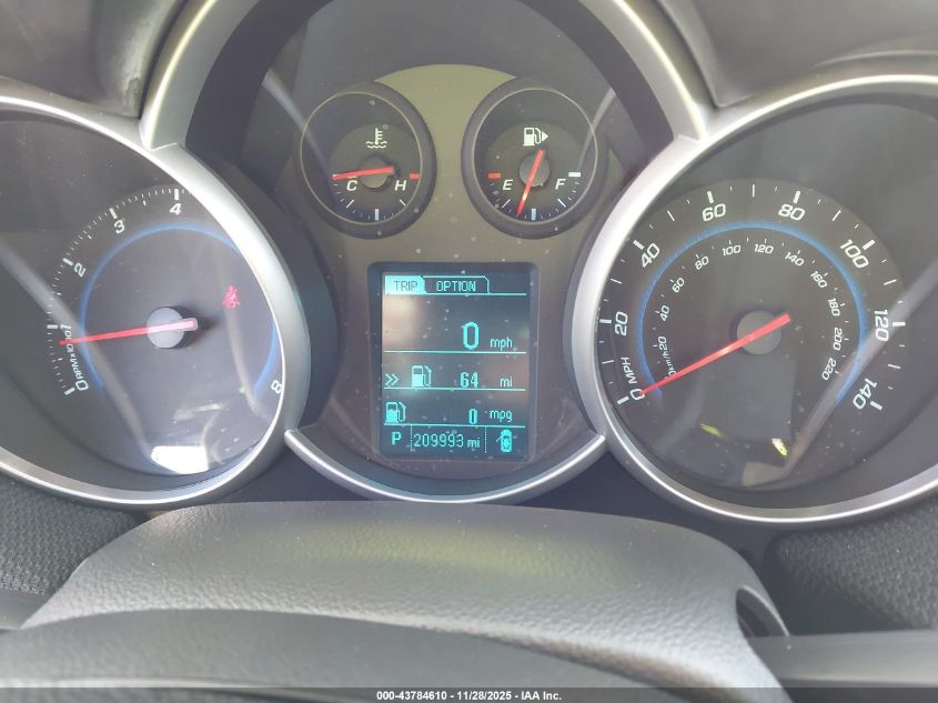 2013 Chevrolet Cruze 1Lt Auto VIN: 1G1PC5SBXD7288617 Lot: 43784610