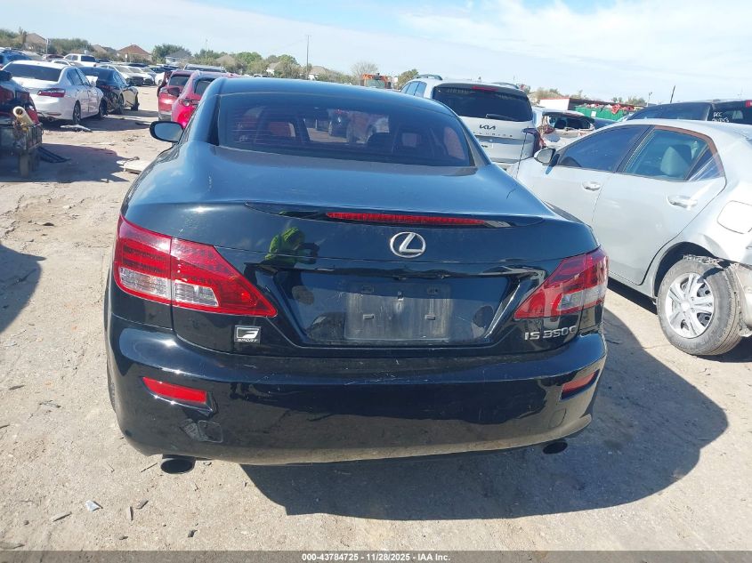 2011 Lexus Is 350C VIN: JTHFE2C29B2506582 Lot: 43784725
