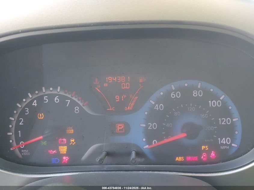 2009 Nissan Cube 1.8Sl VIN: JN8AZ28R99T112336 Lot: 43784836