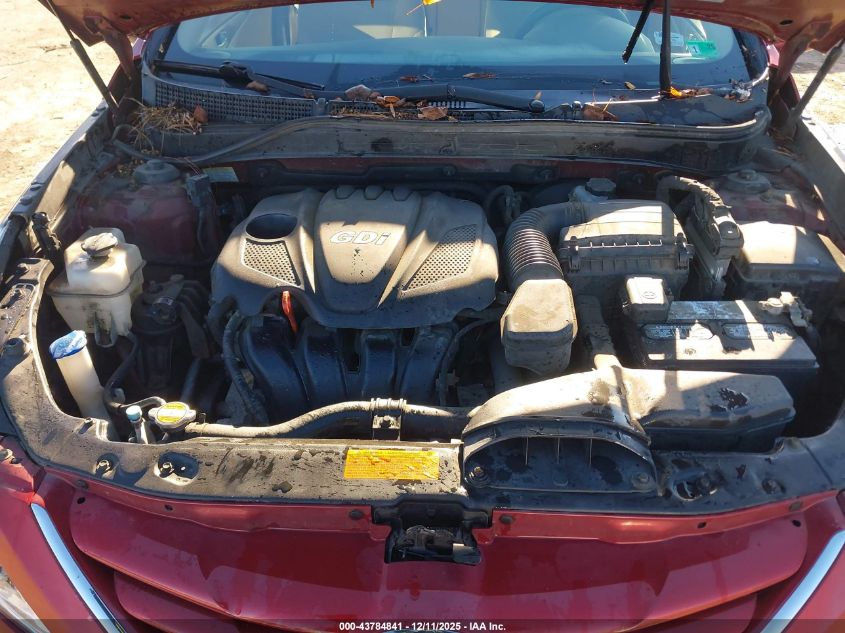 2012 Hyundai Sonata Gls Pzev VIN: 5NPEB4AC6CH463493 Lot: 43784841