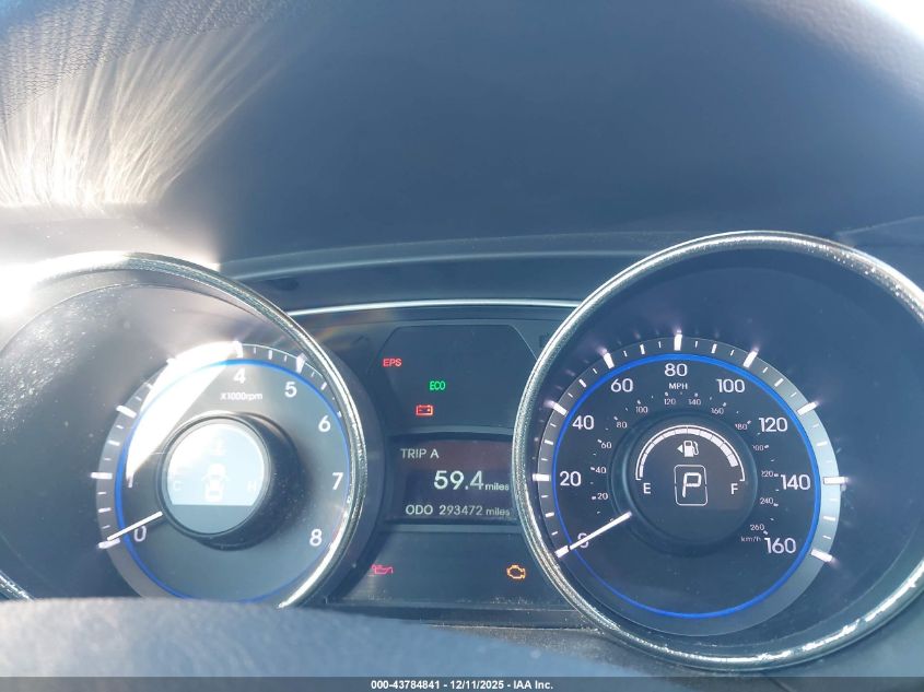 2012 Hyundai Sonata Gls Pzev VIN: 5NPEB4AC6CH463493 Lot: 43784841