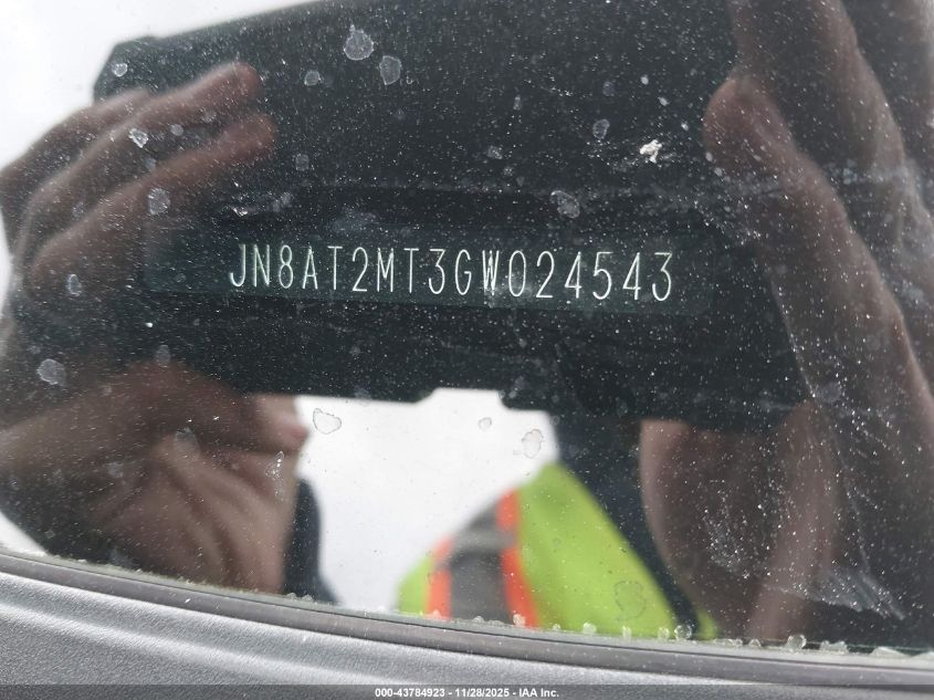 2016 Nissan Rogue Sl VIN: JN8AT2MT3GW024543 Lot: 43784923