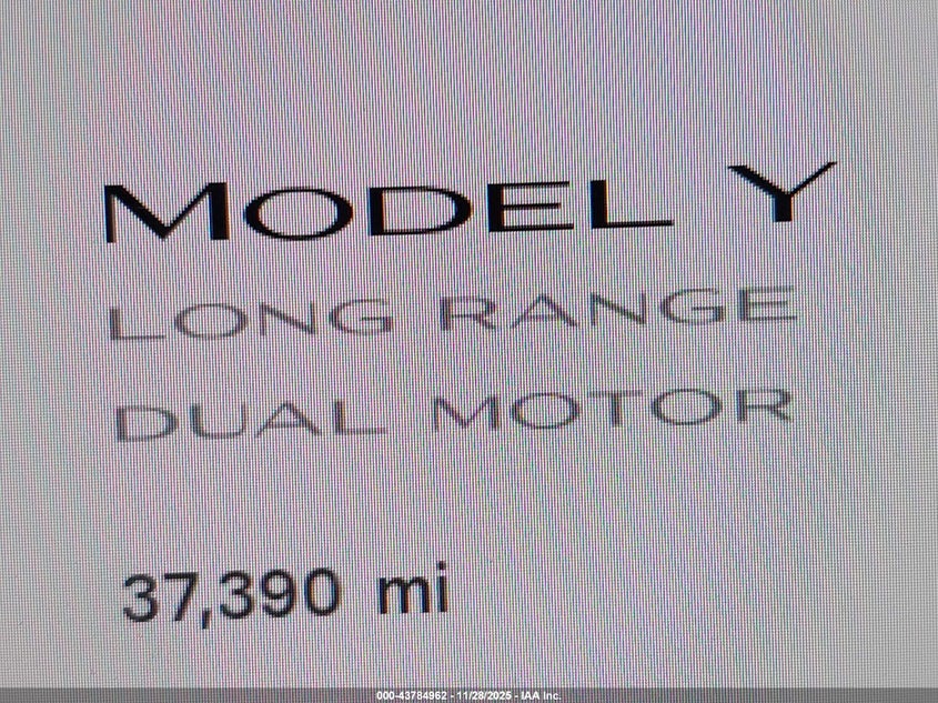 2023 Tesla Model Y Awd/Long Range Dual Motor All-Wheel Drive VIN: 7SAYGDEE2PF922441 Lot: 43784962