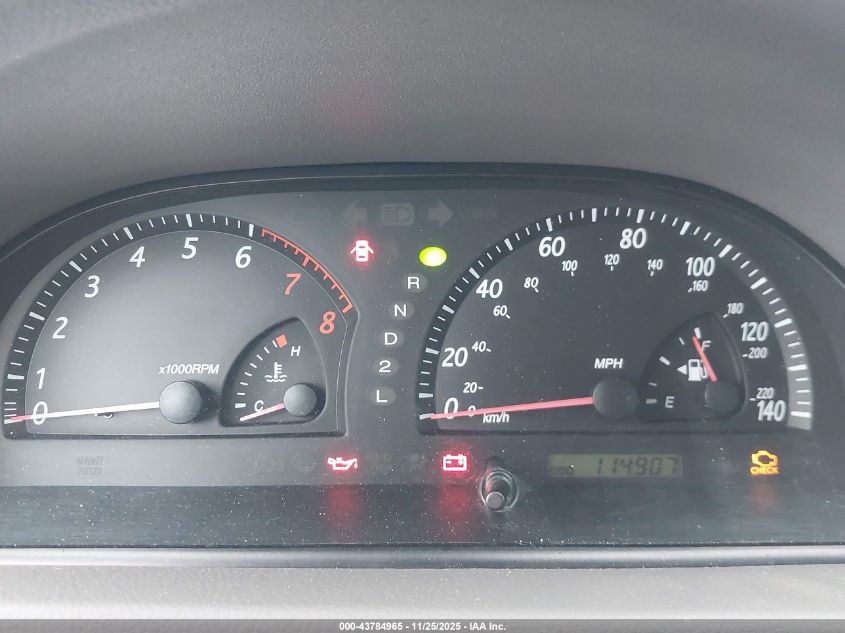 2004 Toyota Camry Xle VIN: 4T1BE30K24U855726 Lot: 43784965