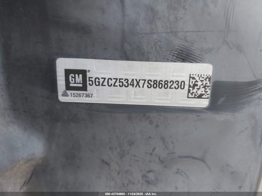 2007 Saturn Vue V6 VIN: 5GZCZ534X7S868230 Lot: 43784980