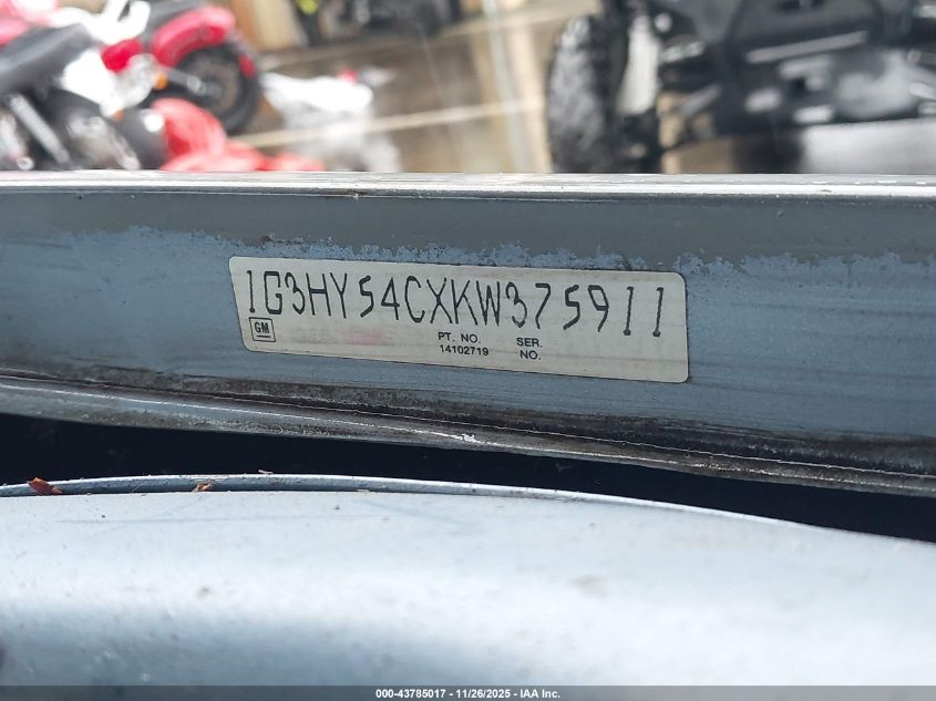 1989 Oldsmobile Delta 88 Royale Brougham VIN: 1G3HY54CXKW375911 Lot: 43785017