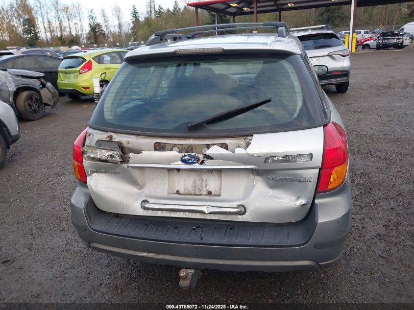 2005 Subaru Outback 2.5I VIN: 4S4BP61C357391591 Lot: 43785072