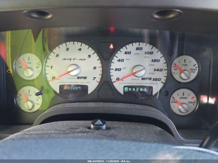 2005 Dodge Ram 1500 Srt-10 VIN: 3D3HA18H15G853680 Lot: 43785233