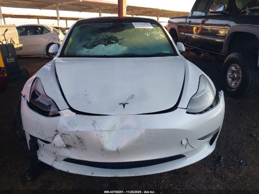 2021 Tesla Model 3 Standard Range Plus Rear-Wheel Drive VIN: 5YJ3E1EA2MF994860 Lot: 43785251
