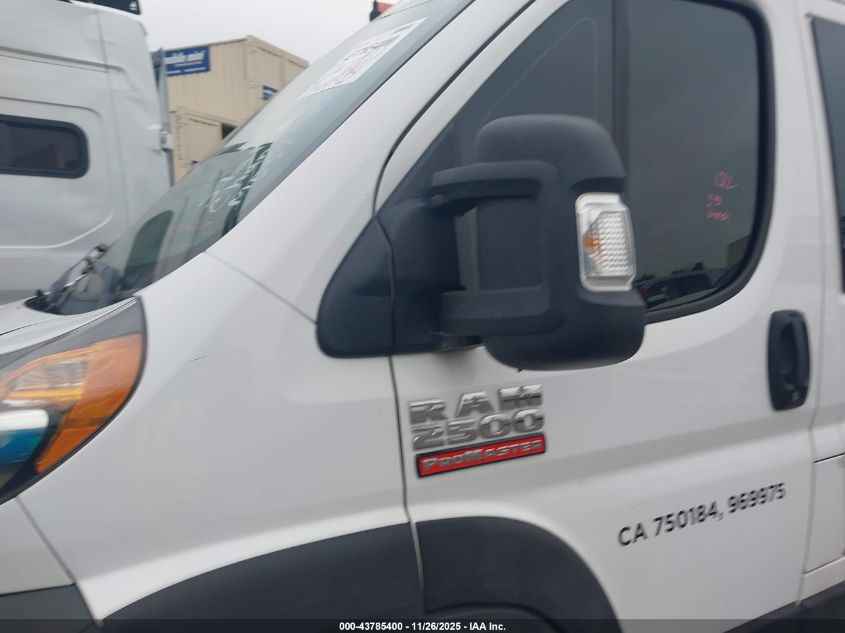 2021 Ram Promaster 2500 High Roof 159 Wb VIN: 3C6LRVDG9ME548719 Lot: 43785400