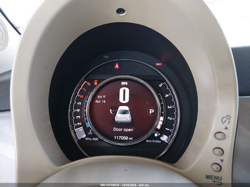 2015 Fiat 500 Pop VIN: 3C3CFFAR4FT597438 Lot: 43785416