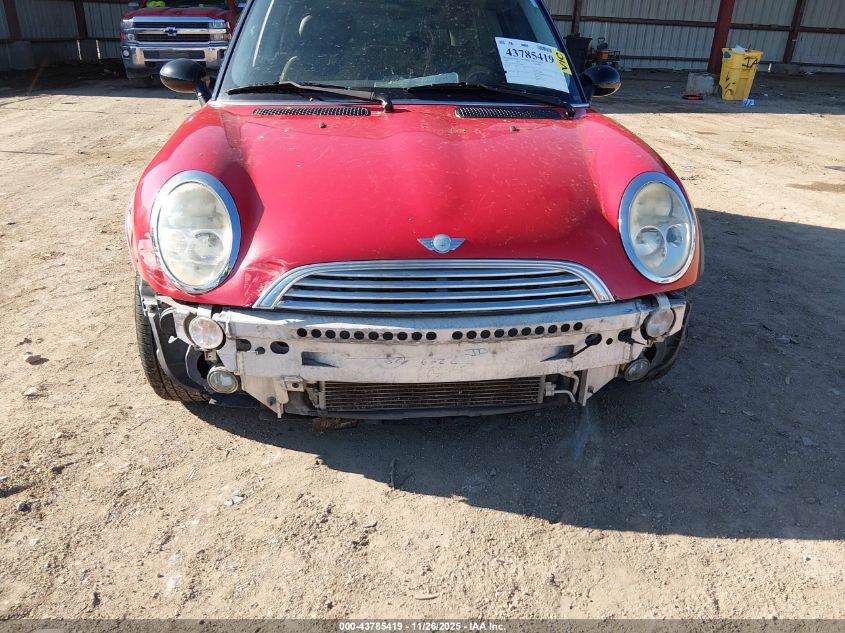 2004 Mini Cooper VIN: WMWRC33484TJ53953 Lot: 43785419