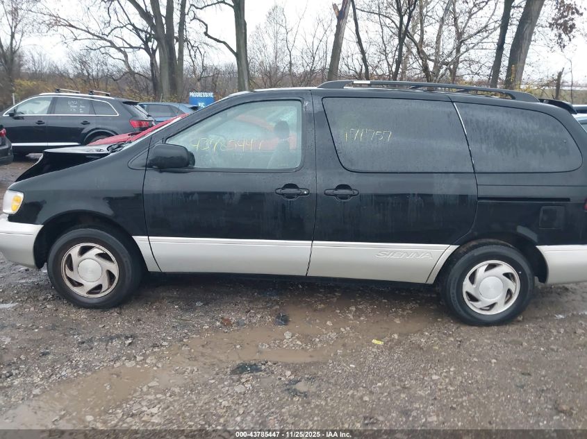 1999 Toyota Sienna Xle VIN: 4T3ZF13CXXU122324 Lot: 43785447