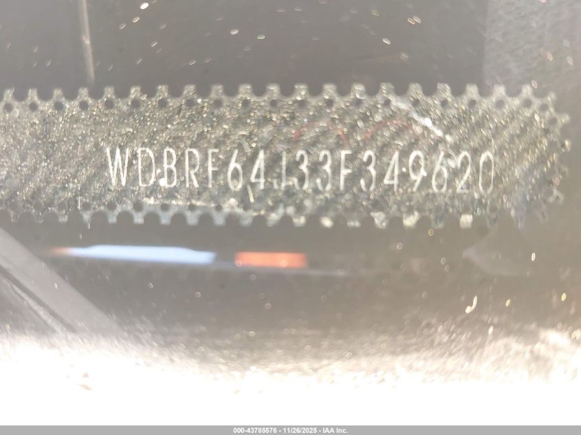 2003 Mercedes-Benz C 320 VIN: WDBRF64J33F349620 Lot: 43785576