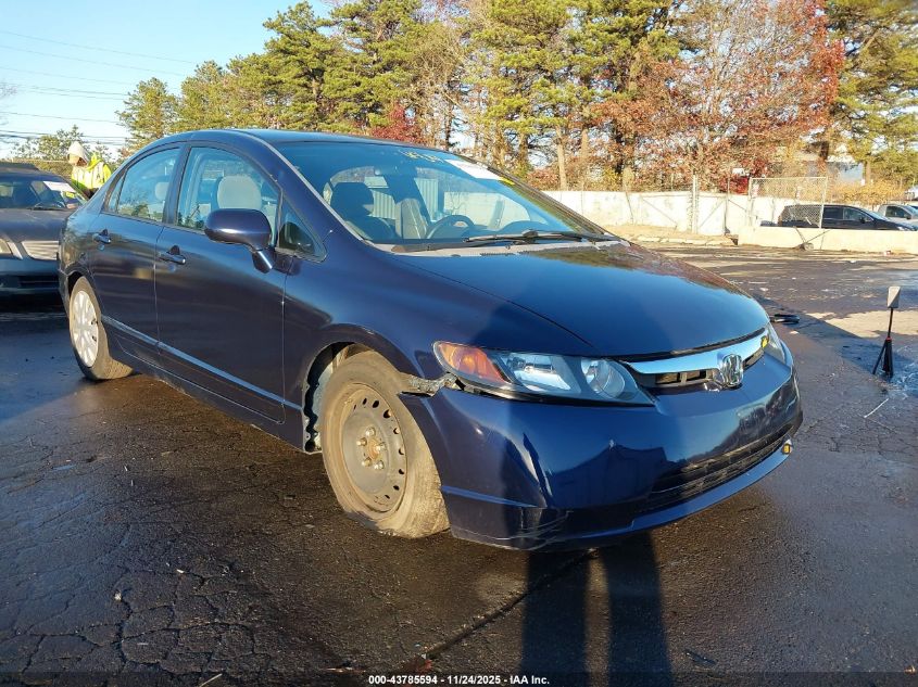 2008 Honda Civic Lx VIN: 2HGFA16548H537348 Lot: 43785594