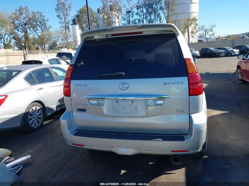 2005 Lexus Gx 470 VIN: JTJBT20X650070230 Lot: 43785629